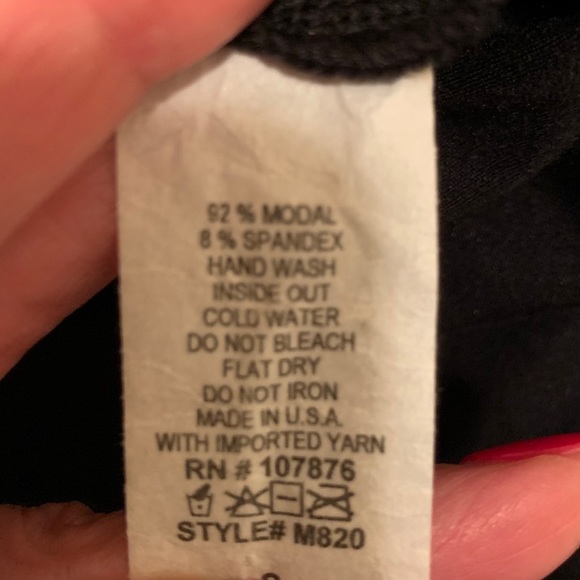 Comfy USA Black/Blue Tunic with Zipper Detail - Picture 6 of 6